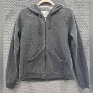 Fabletics Heather Gray Zip-Up Jacket